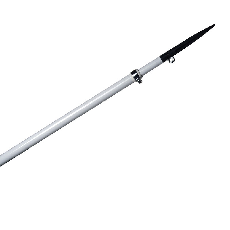 C.E. Smith Gen2 Carbon Fiber Center Rigger Pole – 12′ – White – Single – 56565