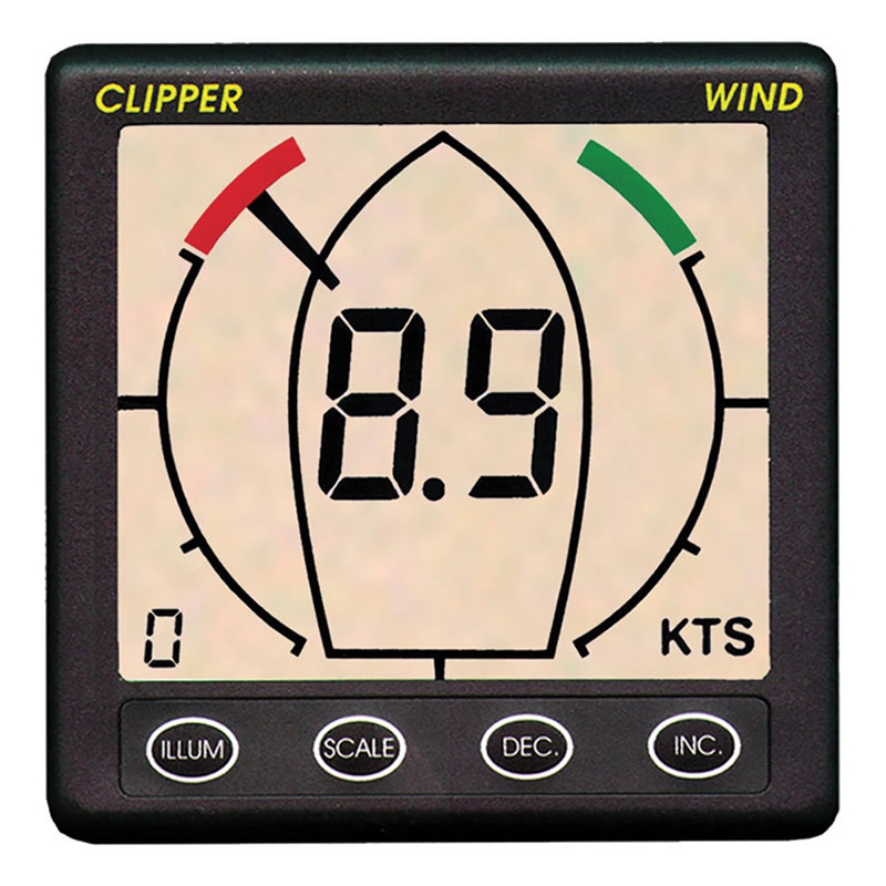 Clipper Tactical True Apparent Wind Display Repeater – CLIP-TWNDRP