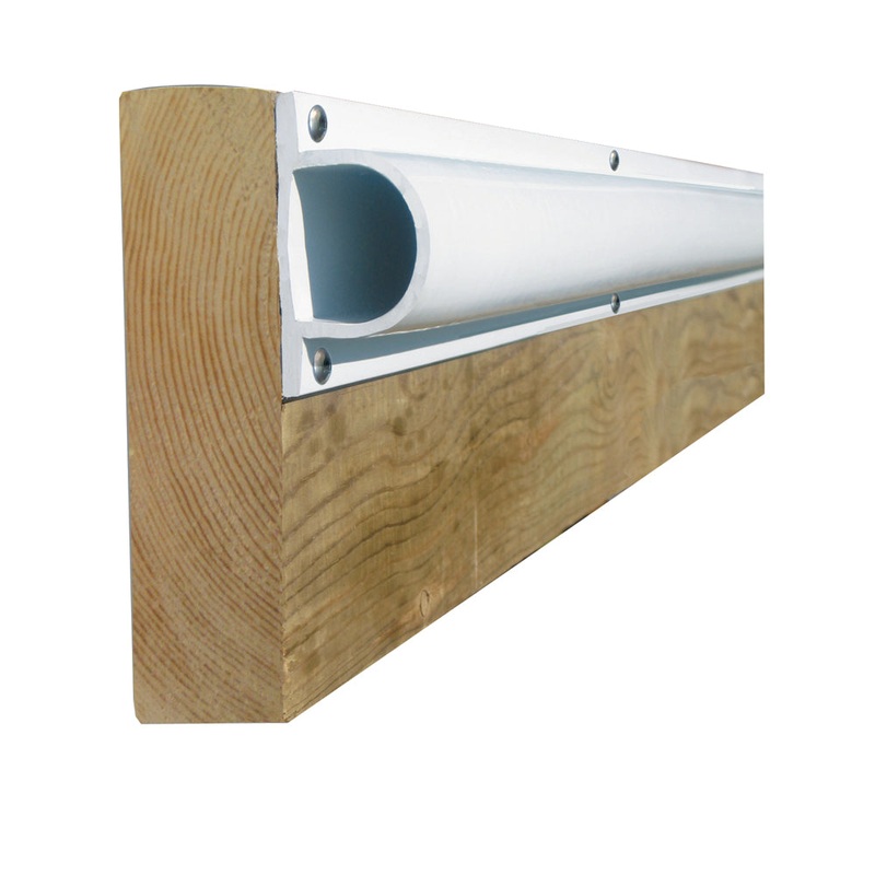 Dock Edge PRODOCK Heavy D Dock Profile – (3) 8′ Sections – White – 1205-F