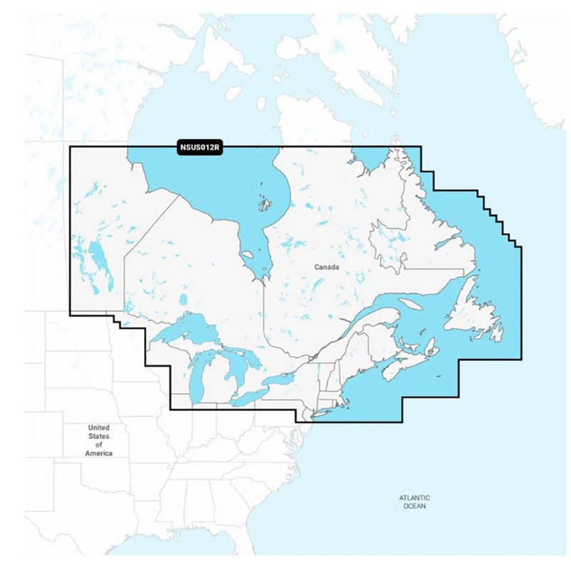 Garmin Navionics+ NSUS012R Canada, East & Great Lakes – 010-C1484-20