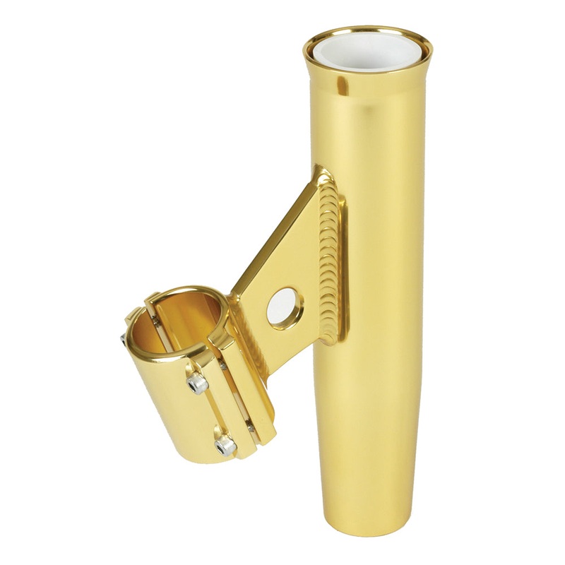 Lee’s Clamp-On Rod Holder – Gold Aluminum – Vertical Mount – Fits 2.375 O.D. Pipe – RA5005GL