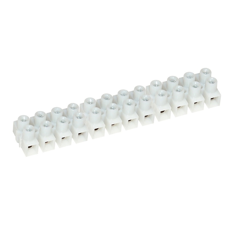 Pacer 15A Euro Style Terminal Block – 12 Gang – 5 Pack – E150-12-5