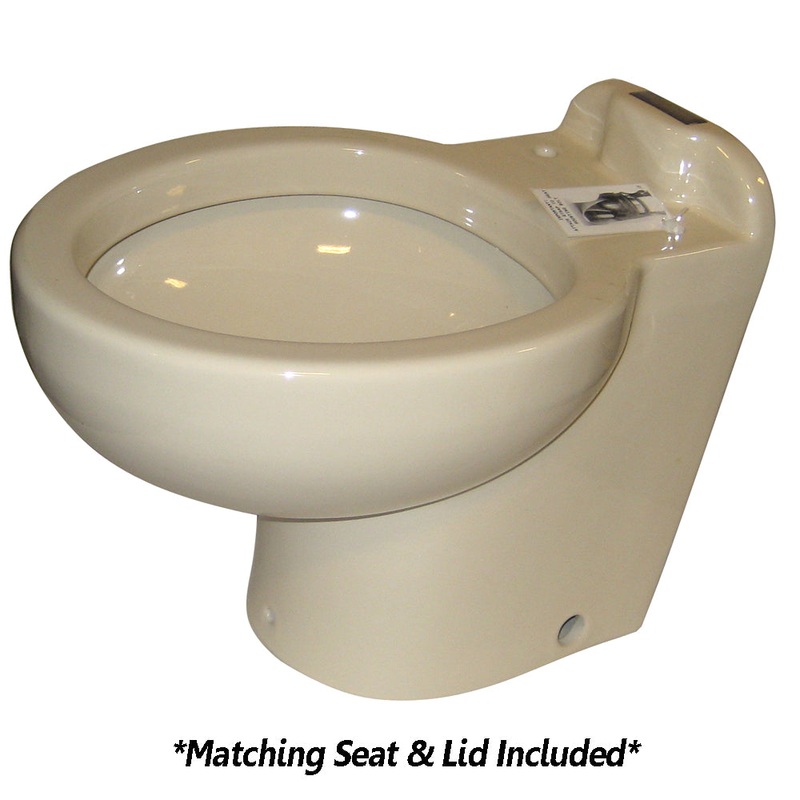 Raritan Marine Elegance – Household Style – Bone – Fresh or Saltwater – Smart Toilet Control – 12v – 220AHS012
