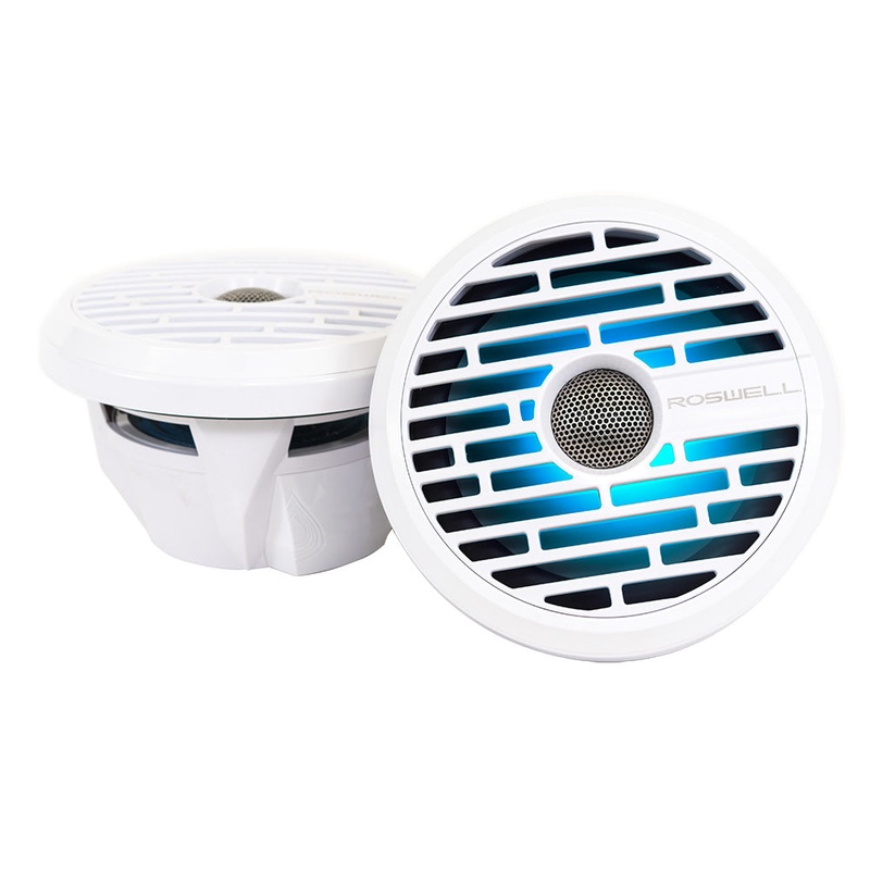 Roswell R1 7.7 Marine Speakers – White – 90W RMS & 180W Peak Power