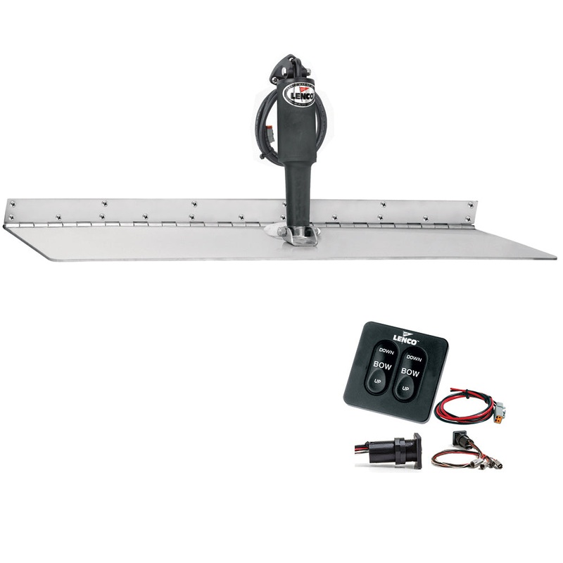 Lenco 12 x 24 Super Strong Trim Tab Kit w/Standard Tactile Switch Kit 12V – TT12X24SS