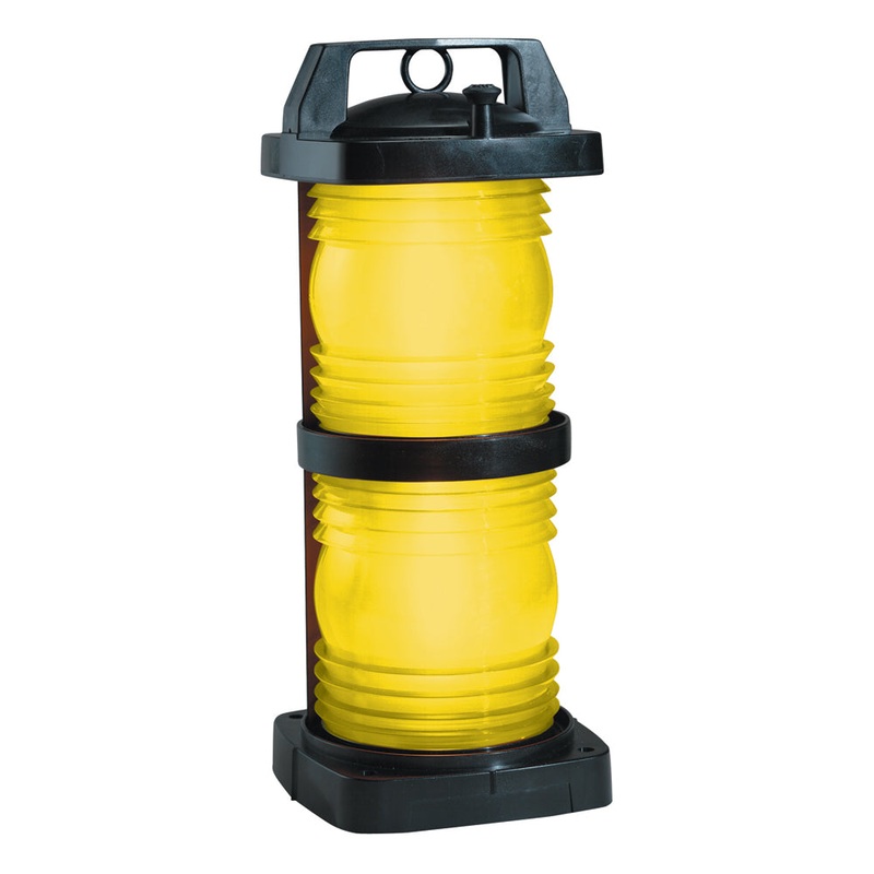 Perko Double Lens Navigation Light – Yellow Towing Light – Black Plastic – 1366ME0BLK