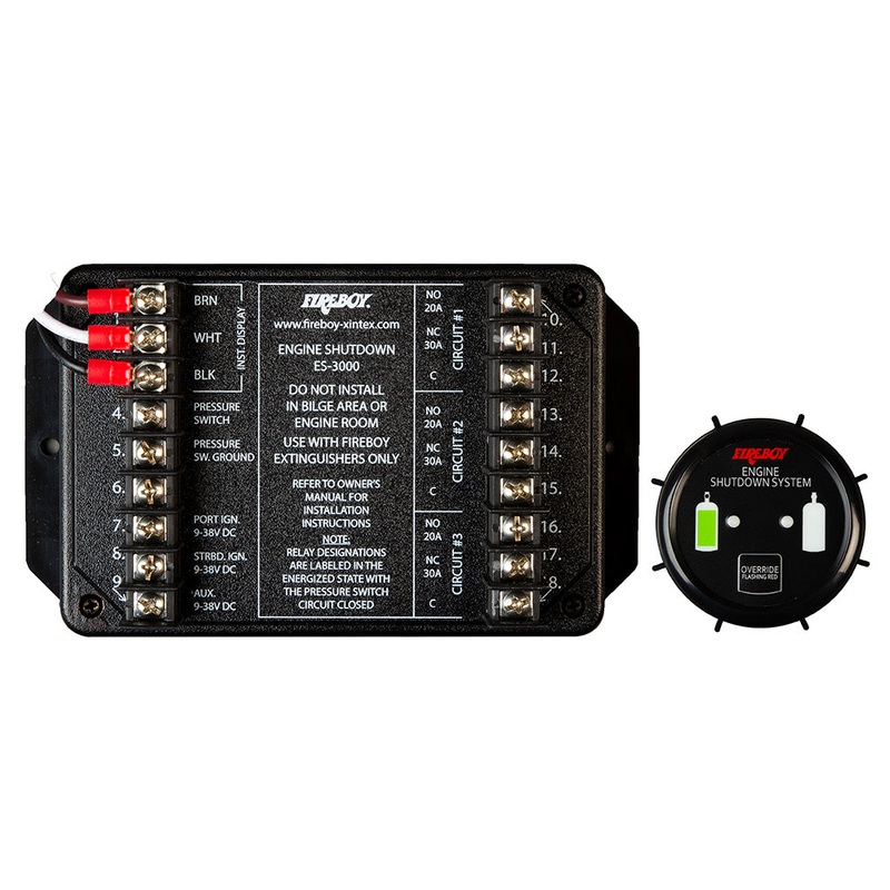 Fireboy-Xintex 3 Circuit Engine Shutdown w/Square Display – ELS-3510-02