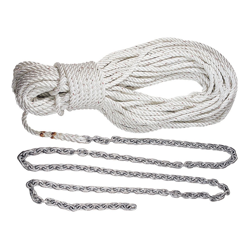 Lewmar Anchor Rode 15 5/16 G4 Chain w/200 5/8 Rope w/Shackle – HM15H200PX