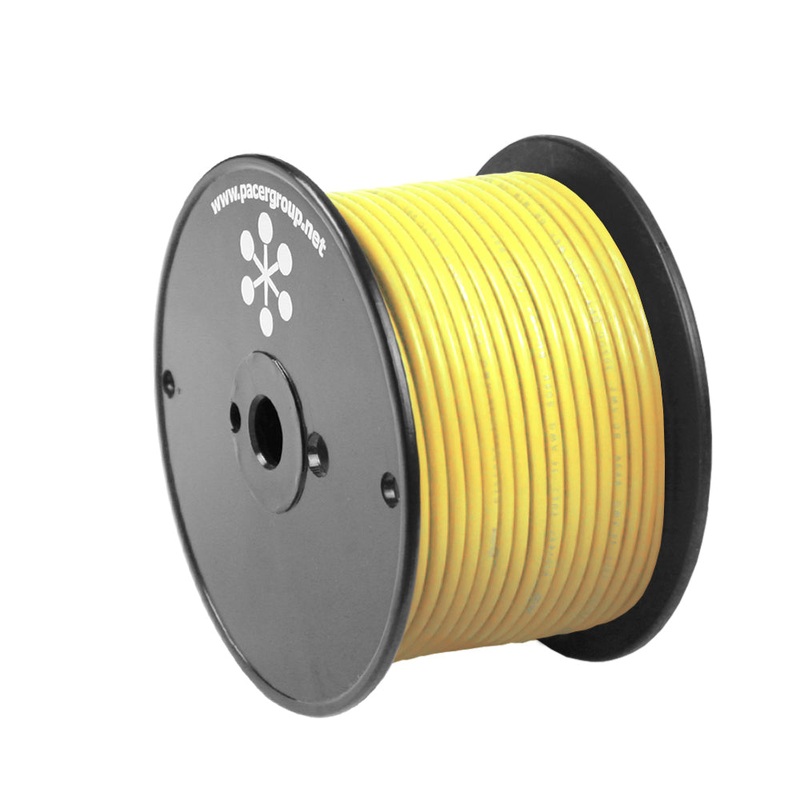 Pacer Yellow 10 AWG Primary Wire – 20′ – WUL10YL-20