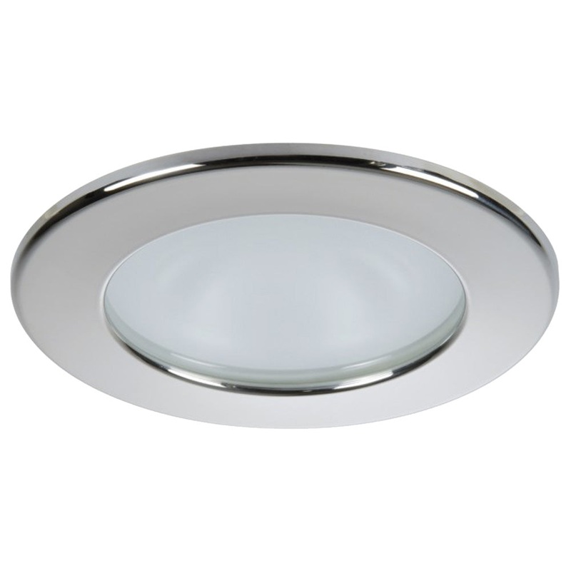 Quick Kai XP Downlight LED – 6W, IP66, Spring Mounted – Round Stainless Bezel, Round Warm White Light – FASP2492X12CD00