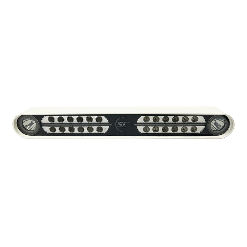 Shadow-Caster Eagle Ray LED Light Bar – White Housing & Dual Optics – SCM-EAGLE-RAY-WH