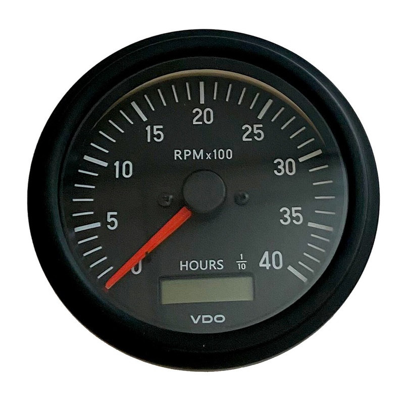 VDO Cockpit International Gen II 4K RPM Tachometer w/Hourmeter – 333-93500