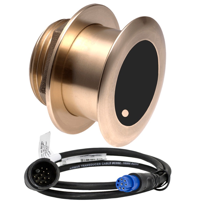 Airmar B175MW Med Ultra Wide 1kW, 20 Chirp Thru-Hull Transducer f/8-Pin Garmin – B175C-20-MW-8G