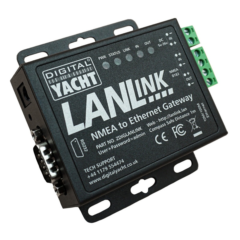 Digital Yacht LANLink NMEA 0183 To Ethernet Gateway – ZDIGLANLINK