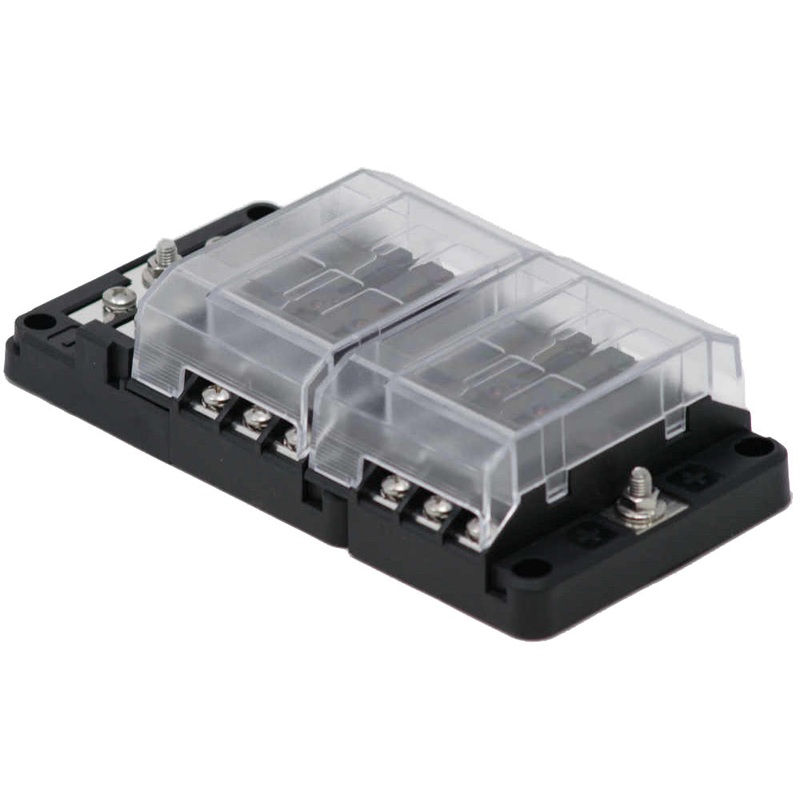 Egis RT Fuse Block 12 Position w/Ground & LED Indication – 8026