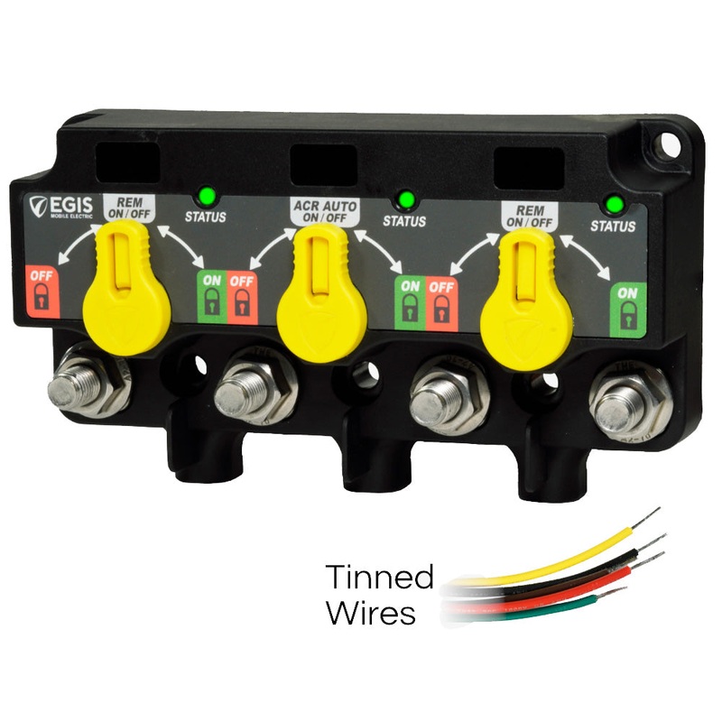 Egis XD Series Triple Flex 2 Relay-ACR-Relay w/Knobs & Tinned Wires – 8730-1535