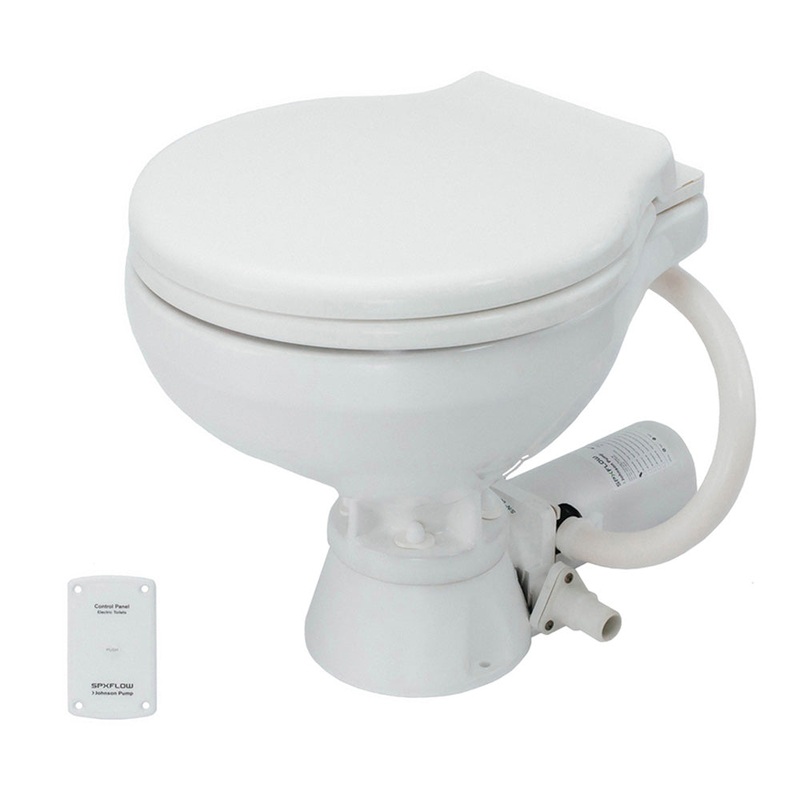 Johnson Pump Standard Electric Toilet – Compact Macerator Style – 24V – 80-47435-02