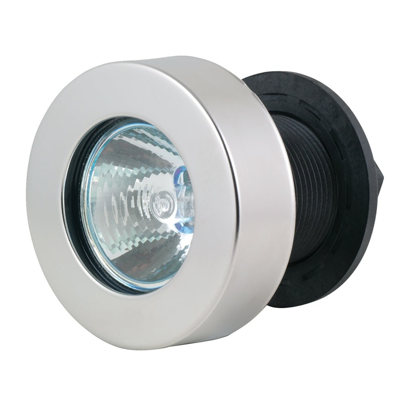 Marinco Flush Mount Docking Lights – Flat Lens w/Stainless Steel Frame – M051A-SS