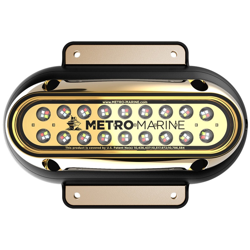 Metro Marine High-Output Elongated Surface Mount Light w/Intelligent Full Spectrum LED’s – RGBW, 90 Beam – F-SME1-H-FS-90