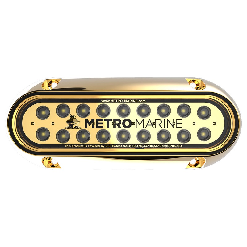 Metro Marine High-Output Elongated Underwater Light w/Intelligent Monochromatic LED’s – White, 90 Beam – F-BME1-H-W3-90