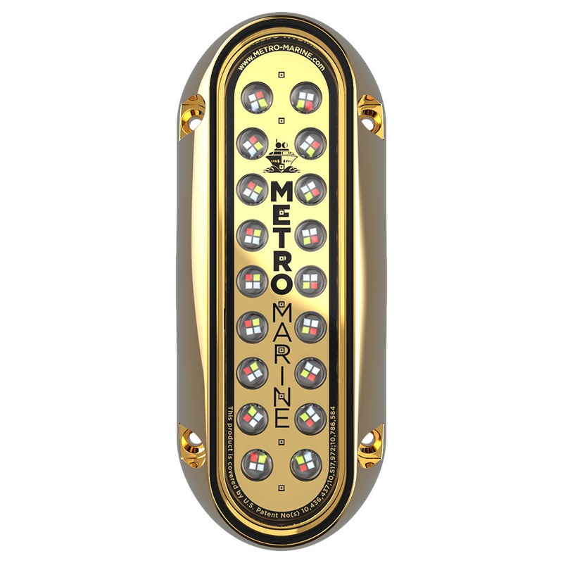 Metro Marine High-Output Elongated Vertical Mount Light w/Intelligent Full Spectrum LED’s – RGBW, 90 Beam – F-BME1-V-FS-90