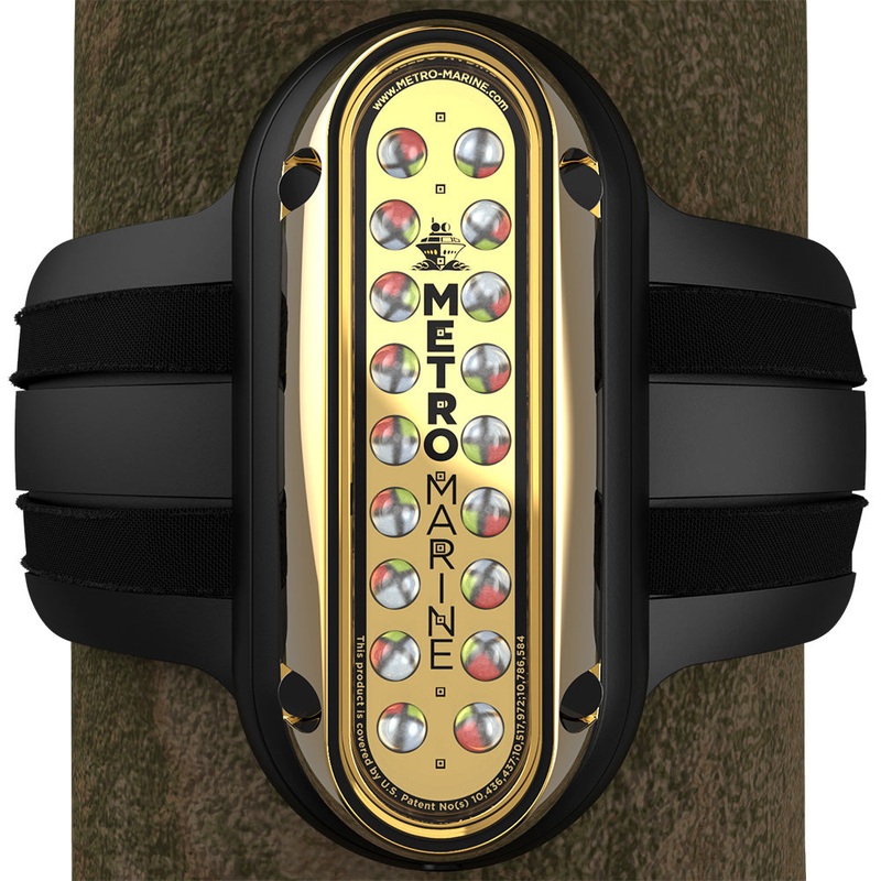 Metro Marine High-Output Vertical Piling Mount Light w/Intelligent Full Spectrum LED’s – RGBW, 45 Beam – F-PME1-V-FS-45