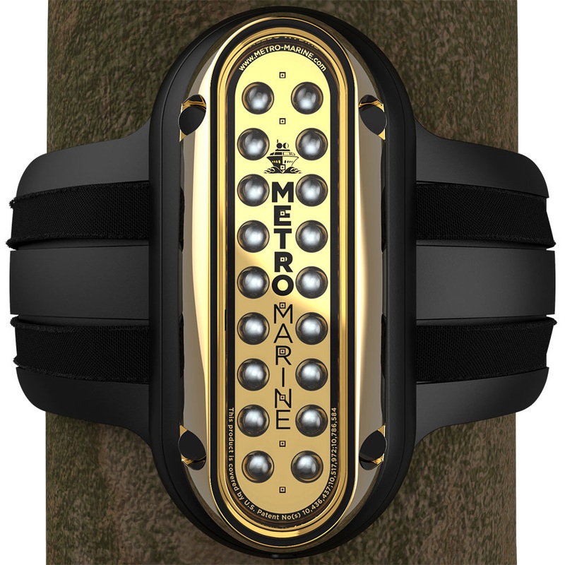 Metro Marine High-Output Vertical Piling Mount Light w/Intelligent Monochromatic LED’s – Green, 90 Beam – F-PME1-V-G3-90