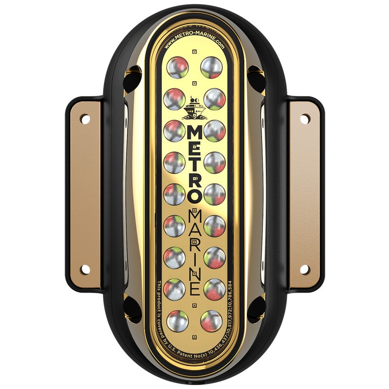 Metro Marine High-Output Vertical Surface Mount Light w/Intelligent Full Spectrum LED’s – RGBW, 45 Beam – F-SME1-V-FS-45