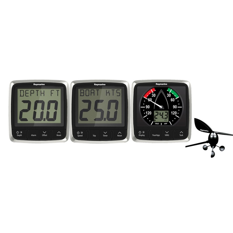 Raymarine i50/i60 Wind, Speed, Depth System Pack w/Transducers – T70584