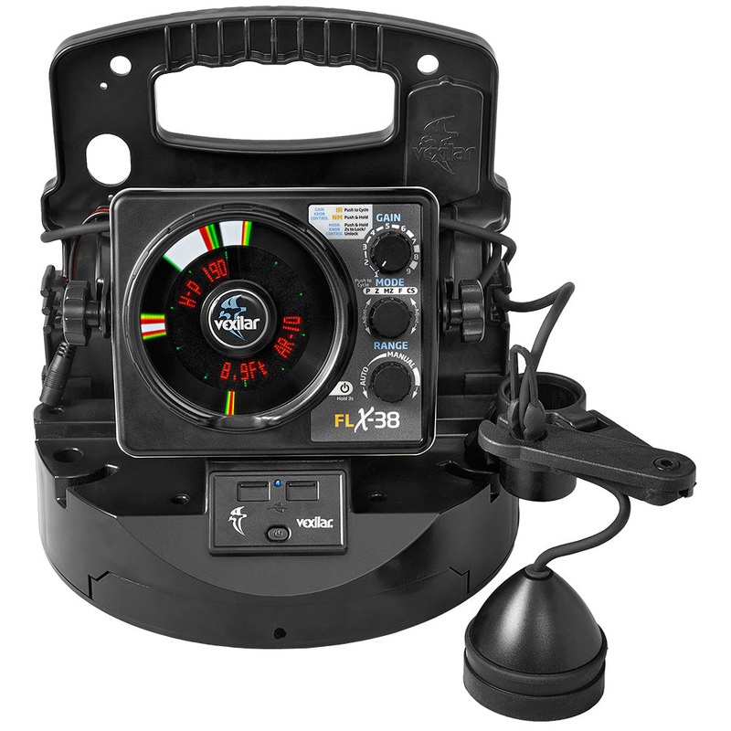 Vexilar FLX-38 BB Pro Pack Elite w/Broad Band Ice Ducer Soft Pack & Vexilar Lithium Battery – PPEL38BB