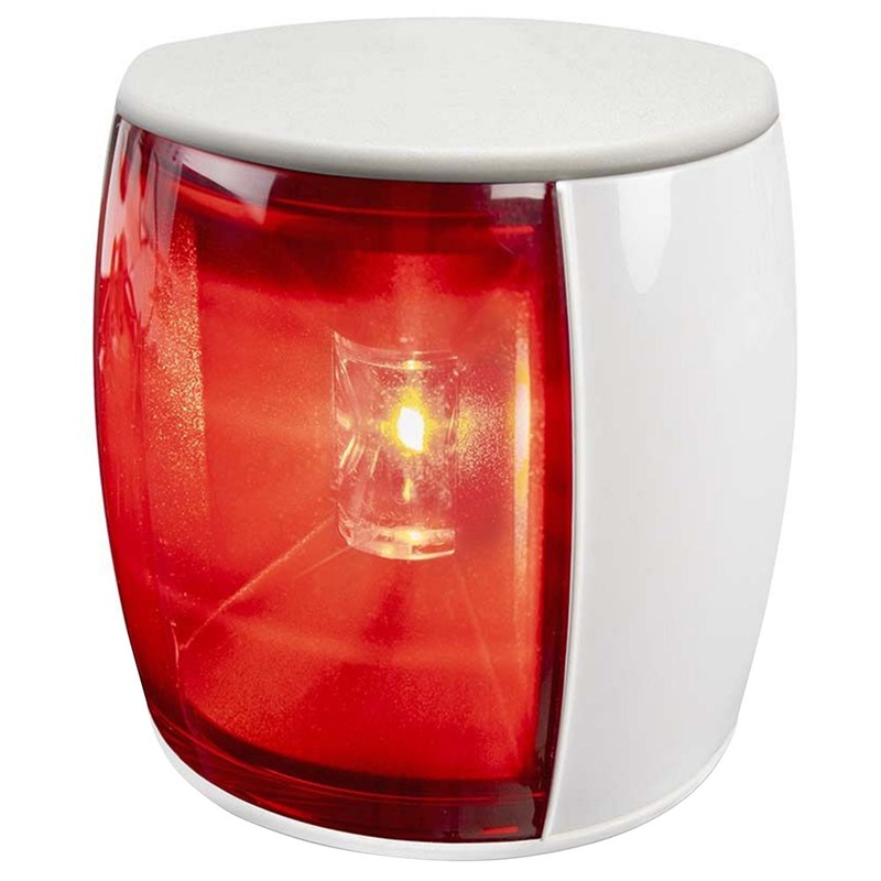 Hella Marine NaviLED PRO Port Navigation Lamp – White Shroud – Red Lens – 3NM