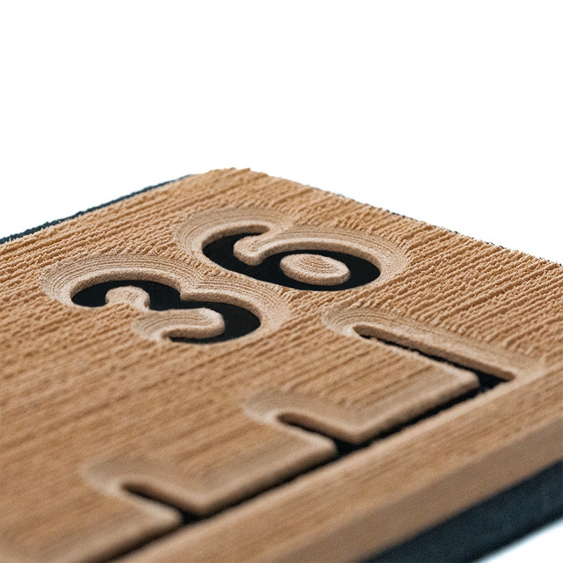 SeaDek 36 Routed Ruler – 6mm – Brushed Texture – Mocha/Black