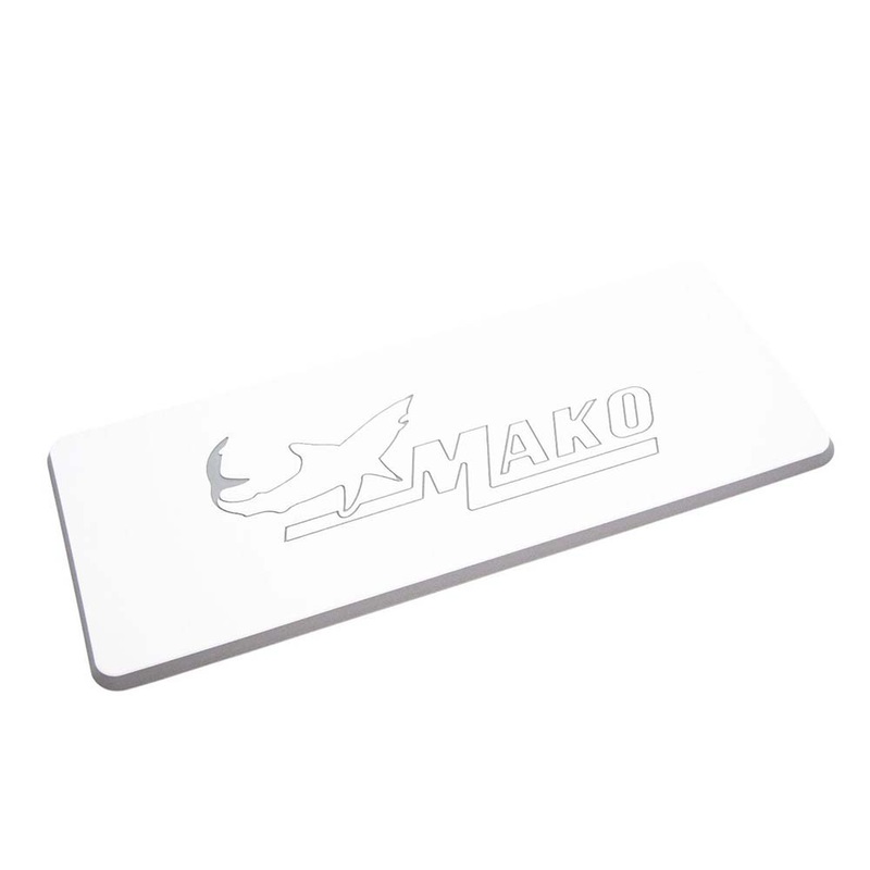 SeaDek Mako Logo Helm Pad – White/Storm Grey Embossed