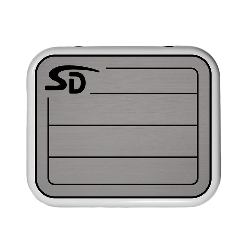 SeaDek YETI Roadie 24 Teak Cooler Pad – 6mm – Storm Grey/Black