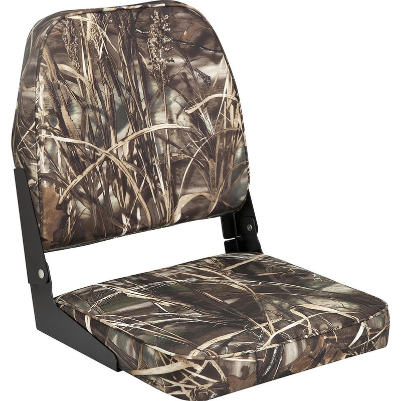 Attwood Swivl-Eze Low Back Padded Flip Seat – Camo – 98395CAMO