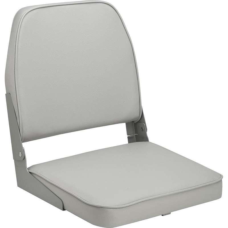Attwood Swivl-Eze Low Back Padded Flip Seat – Grey – 98395GY