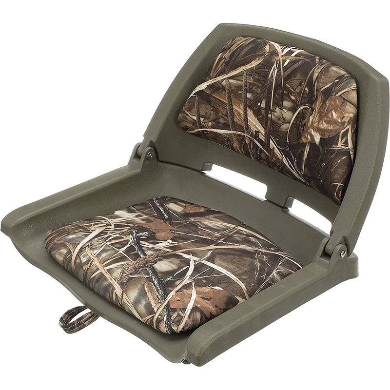 Attwood Swivl-Eze Padded Flip Seat – Camo – 98391GNMX