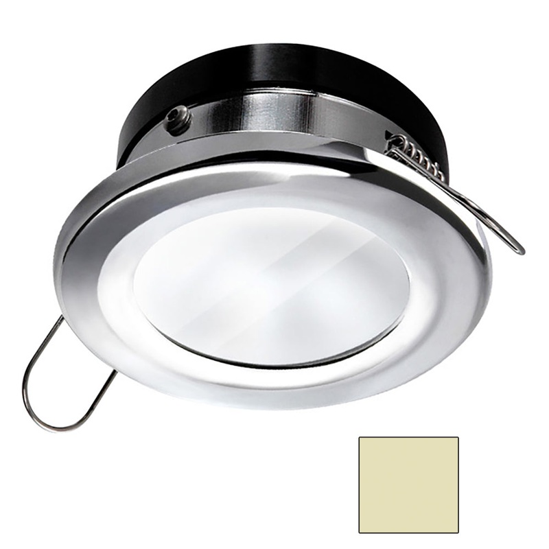 i2Systems Apeiron A1110Z 4.5W Spring Mount Light – Round – Warm White – Polished Chrome Finish