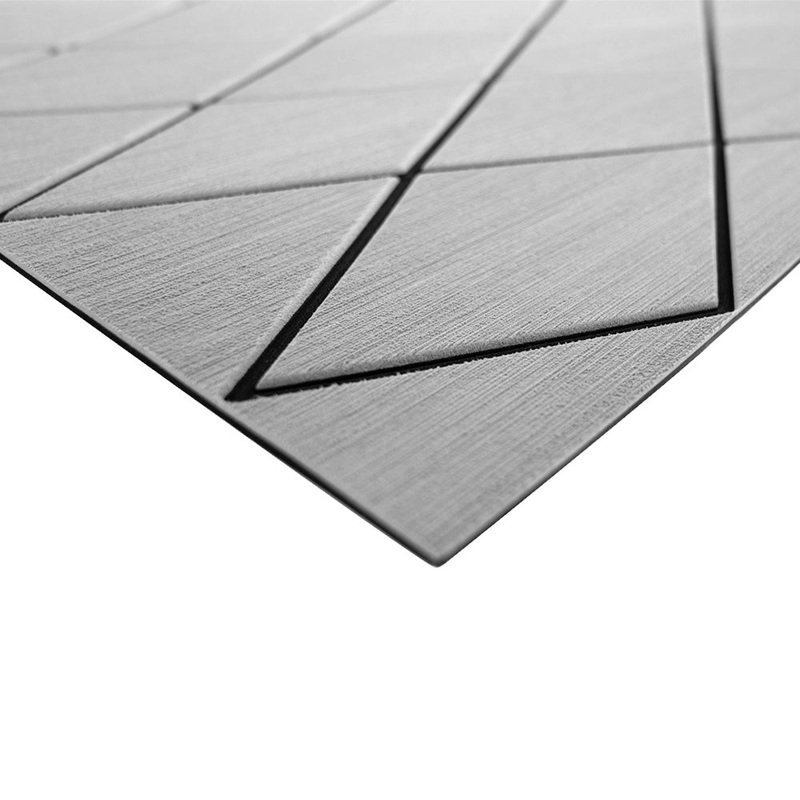SeaDek 40 x 80 6mm Two Color Diamond Full Sheet – Brushed Texture – Storm Grey/Black (1016mm x 2032mm x 6mm)