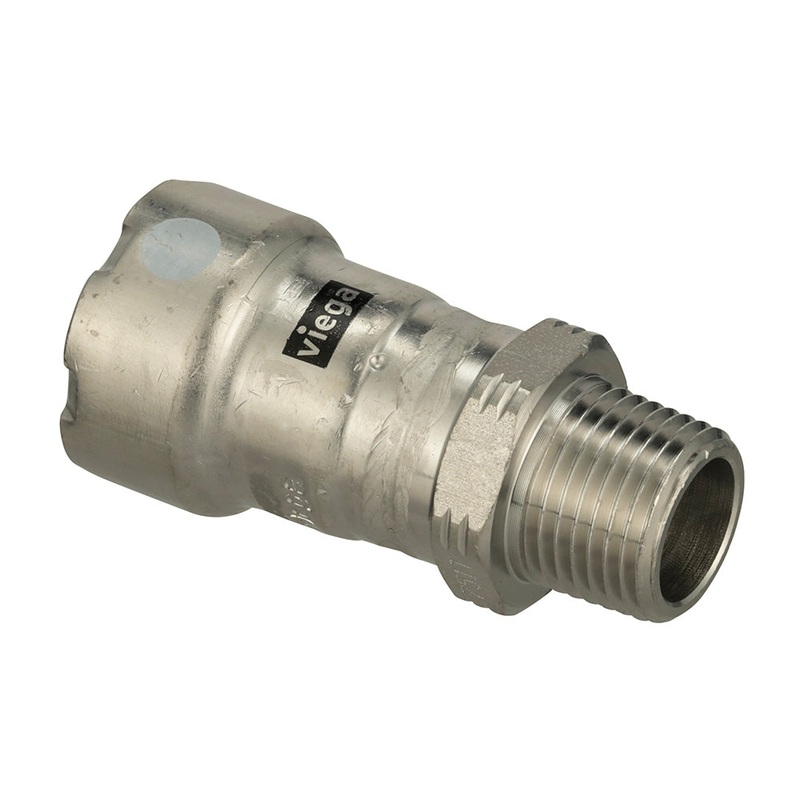 Viega MegaPress 316 FKM MPT Adapter – 1-1/2 x 1-1/2 (MPT)
