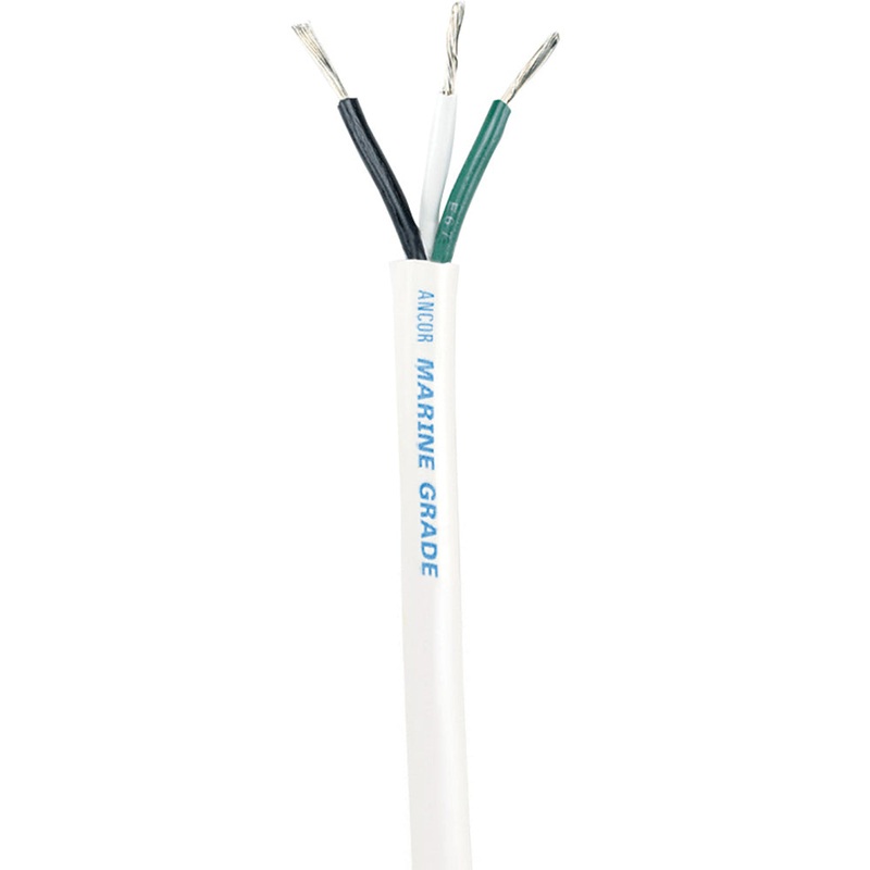 Ancor White Triplex Cable – 14/3 AWG – Round – 250′ – 133525