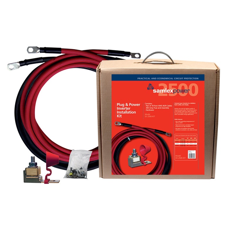 Samlex 300A Inverter Installation Kit f/2500W Inverter – DC-2500-KIT