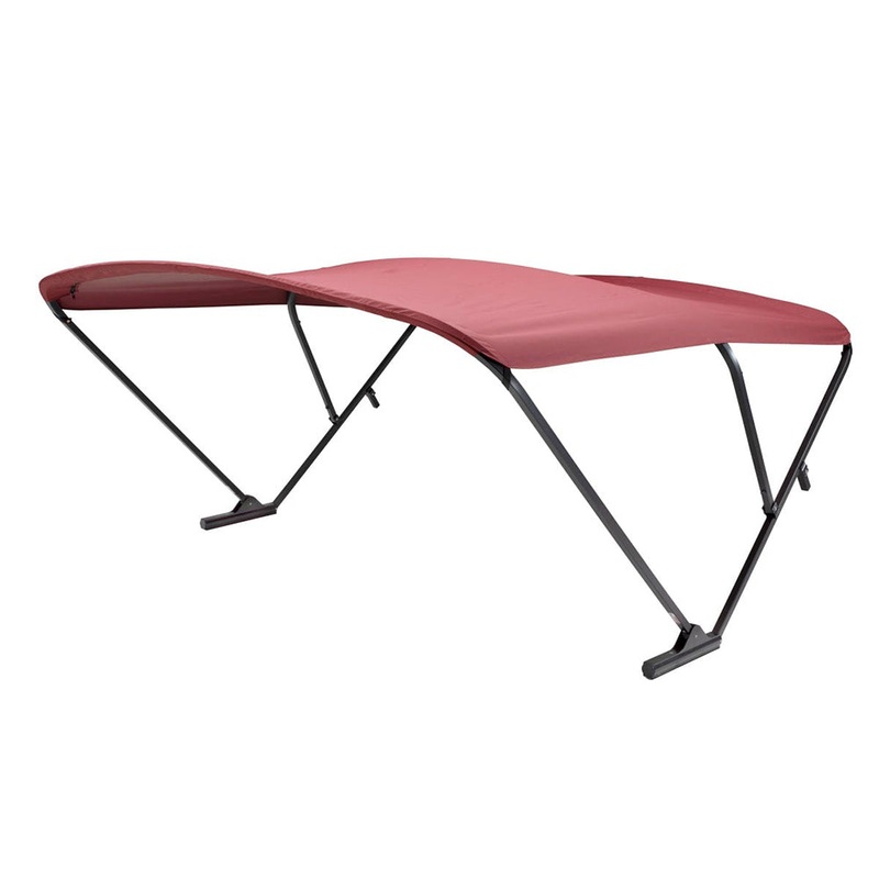 SureShade Power Bimini – Black Anodized Frame – Burgandy Fabric – 2020000306