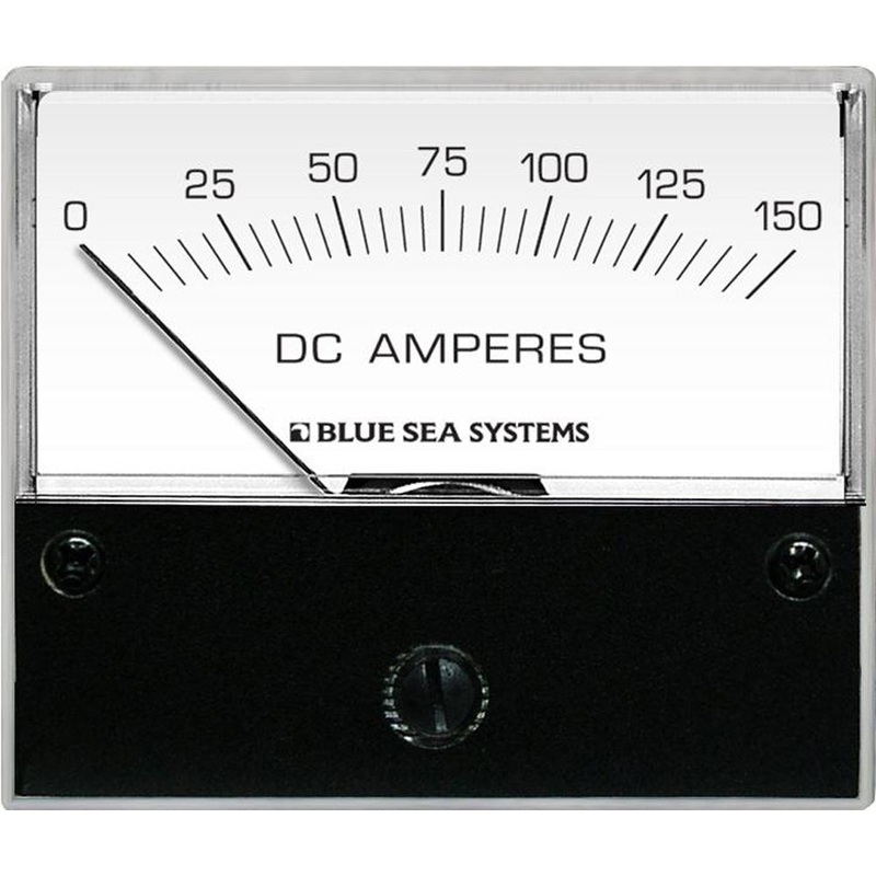 Blue Sea 8018 DC Analog Ammeter – 2-3/4 Face, 0-150 Amperes DC – 8018