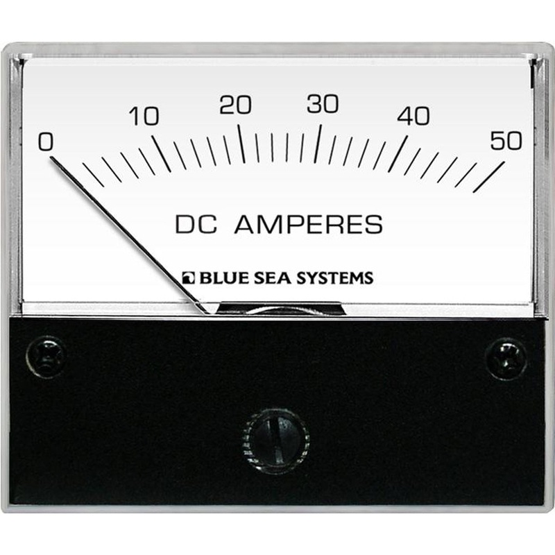 Blue Sea 8022 DC Analog Ammeter – 2-3/4 Face, 0-50 AMP DC – 8022