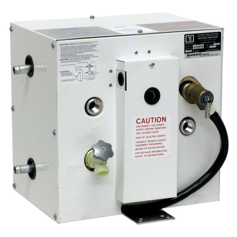 Whale Seaward 3 Gallon Hot Water Heater w/Side Heat Exchanger – White Epoxy – 120V – S300W