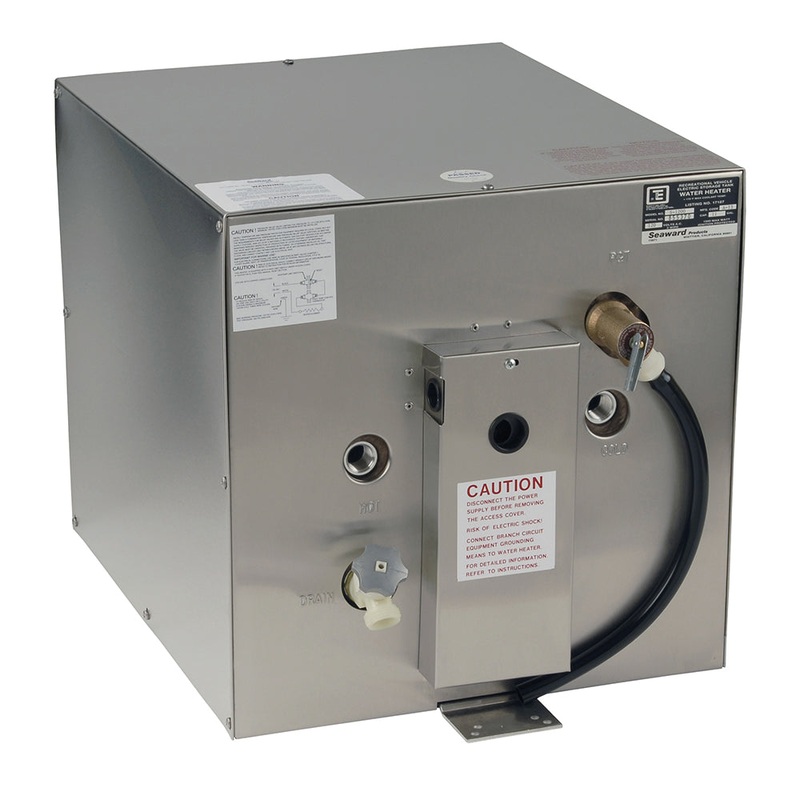 Whale Seaward 11 Gallon Hot Water Heater w/Rear Heat Exchanger – Stainless Steel – 240V – S1250