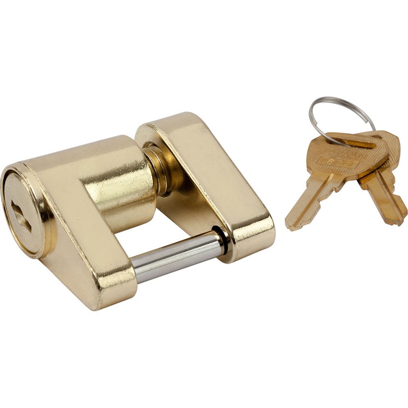 Sea-Dog Brass Plated Coupler Lock – 2 Piece – 751030-1