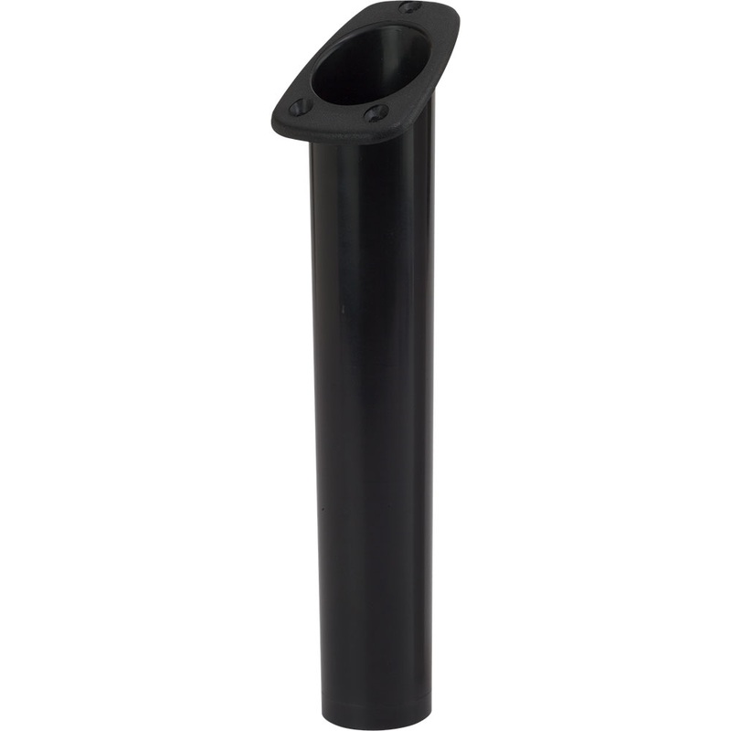 Sea-Dog Narrow Gunnel Flush Mount Rod Holder – Black – 325060-1