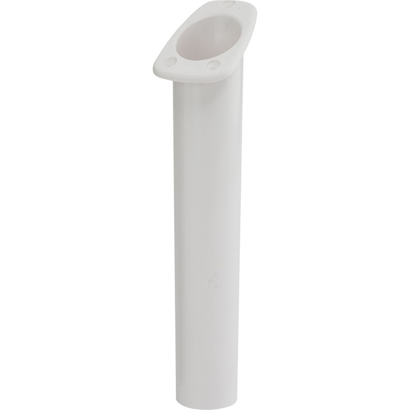 Sea-Dog Narrow Gunnel Flush Mount Rod Holder – White – 325061-1